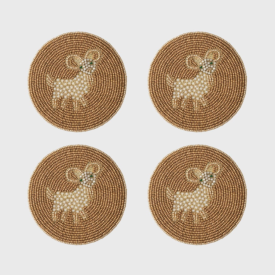 Aries coasters, set of four