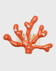Coral napkin rings, coral, set of four