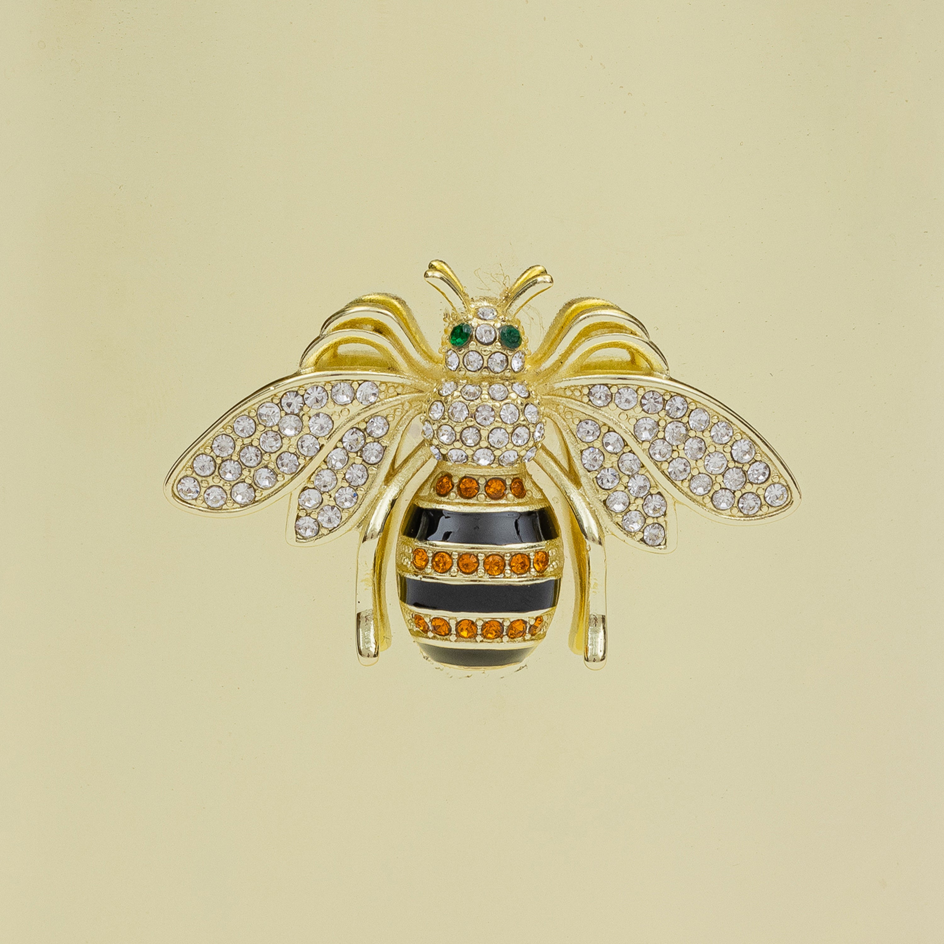 Stripey bee pot, large