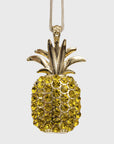 Pineapple hanging ornament, yellow