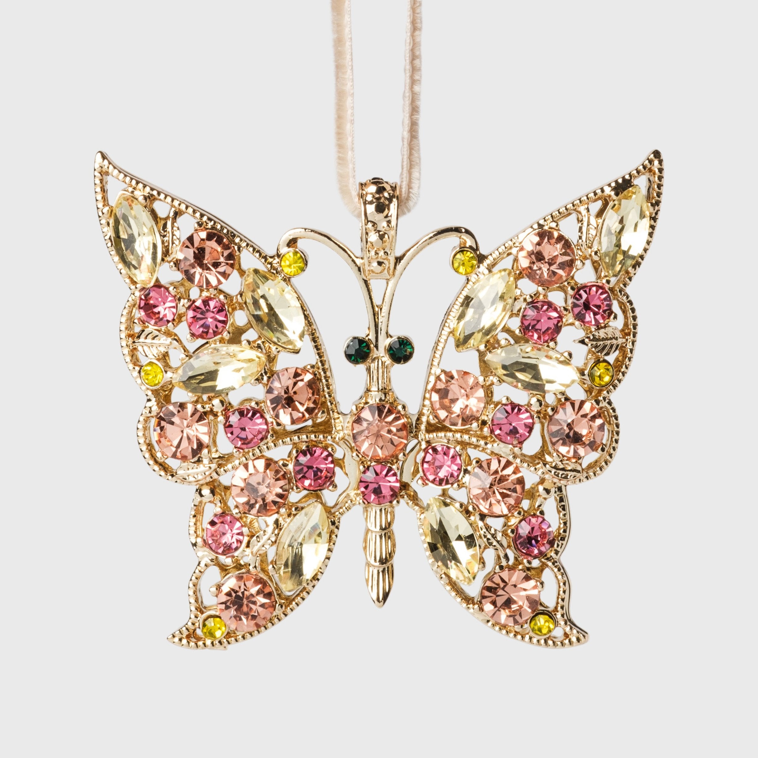 Butterfly hanging ornament, pastel