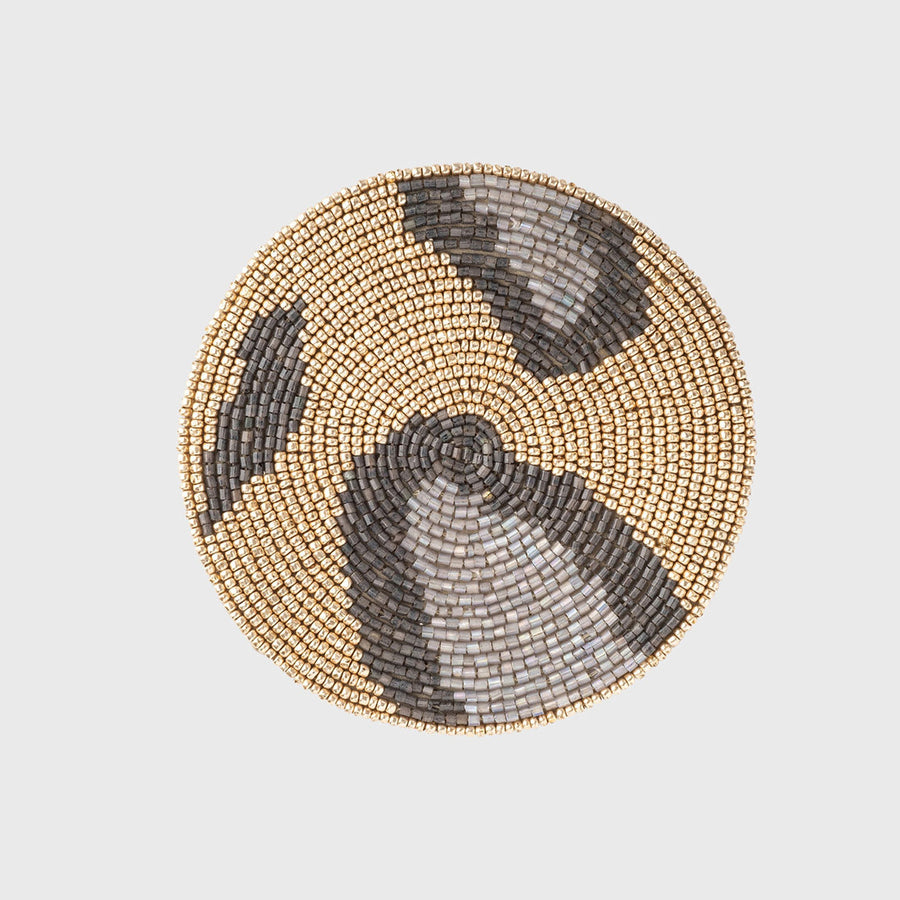 Animal pattern coasters, gold