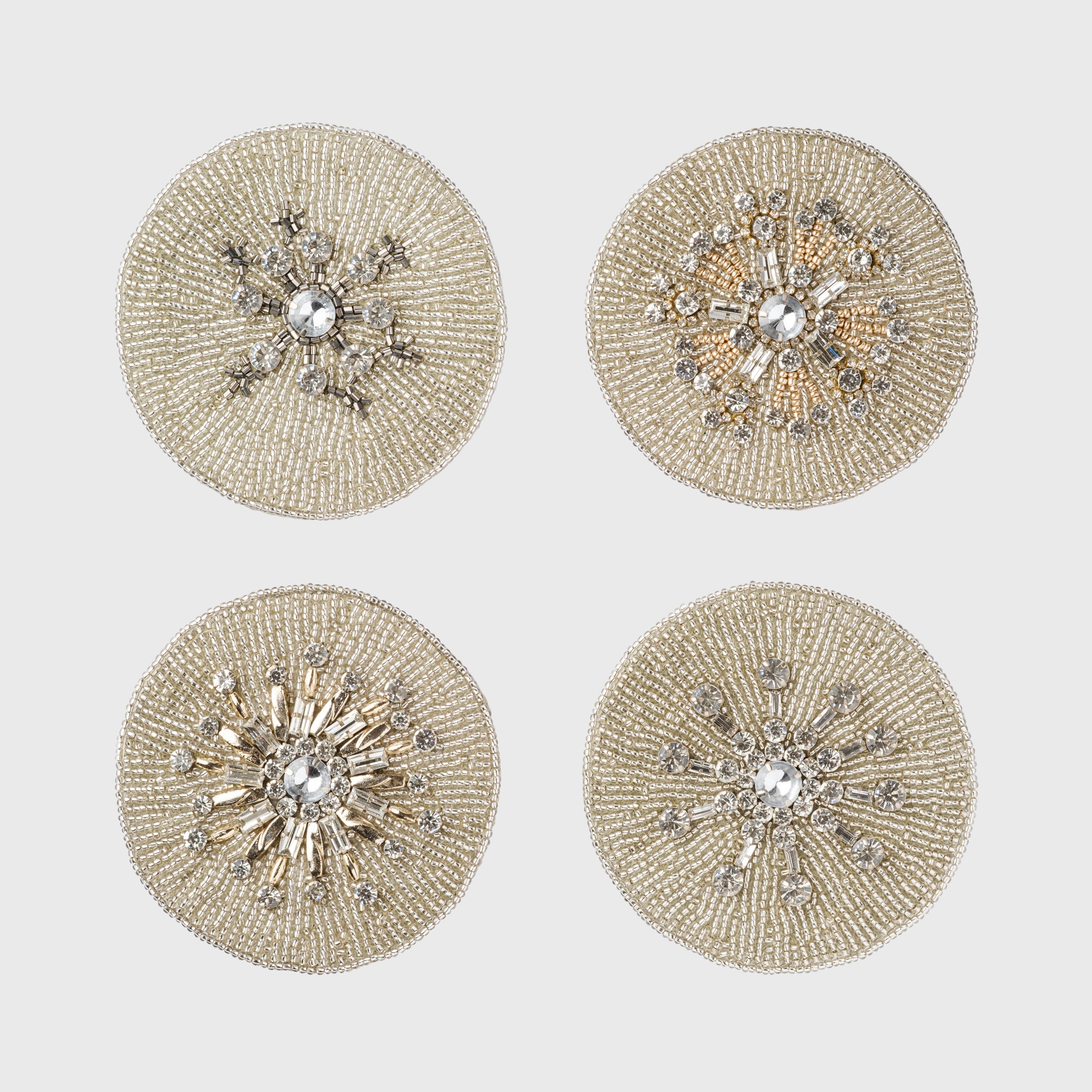 Snowflake coasters