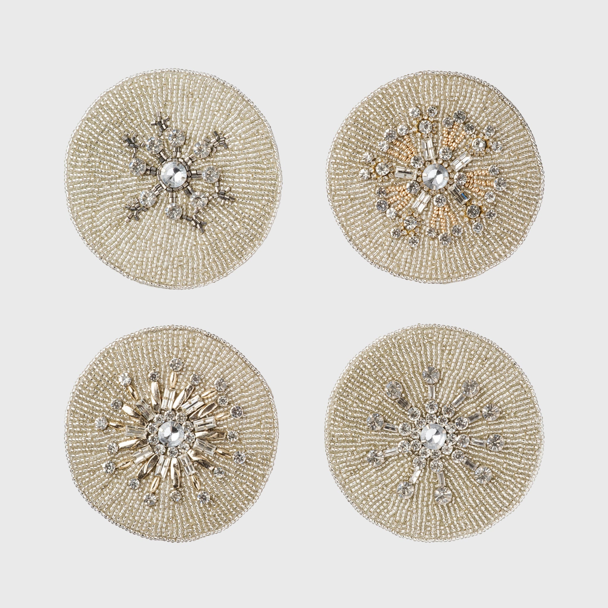 Snowflake coasters