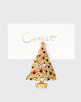 Jolly Christmas tree placecard holders, set of four