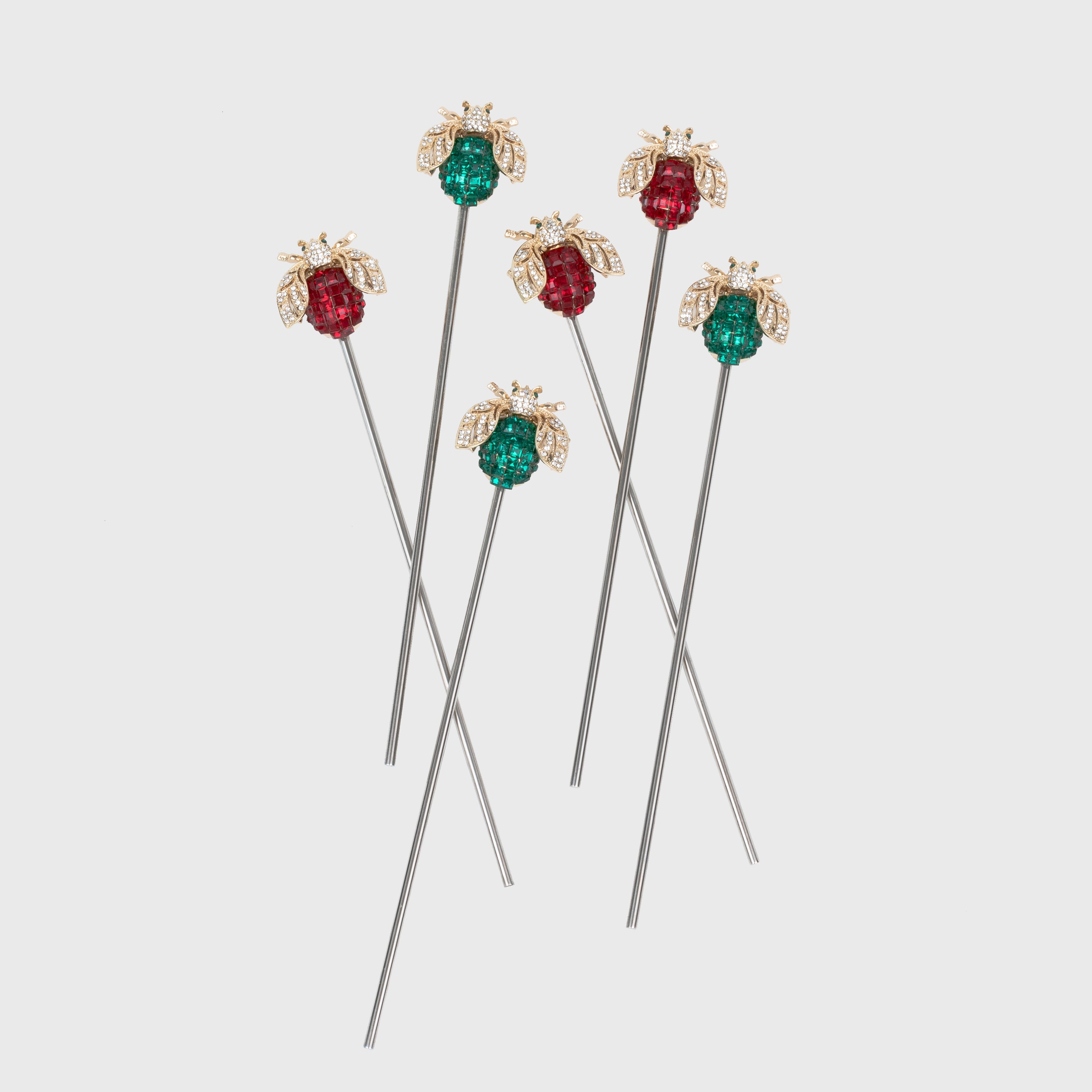 Sparkle bee swizzle sticks