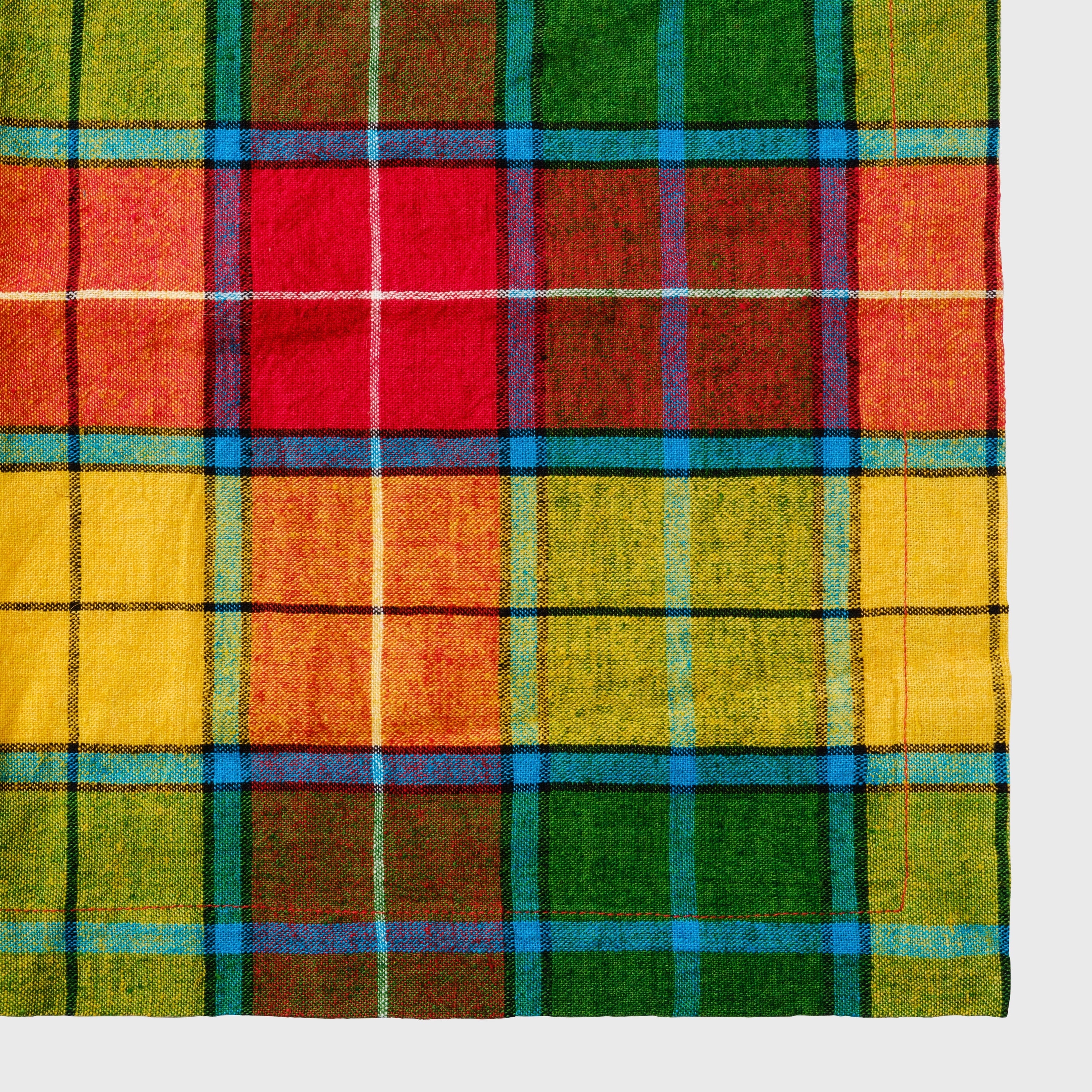 Tartan tablecloth