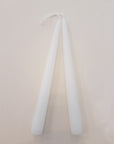 Taper candles, white, box of 10