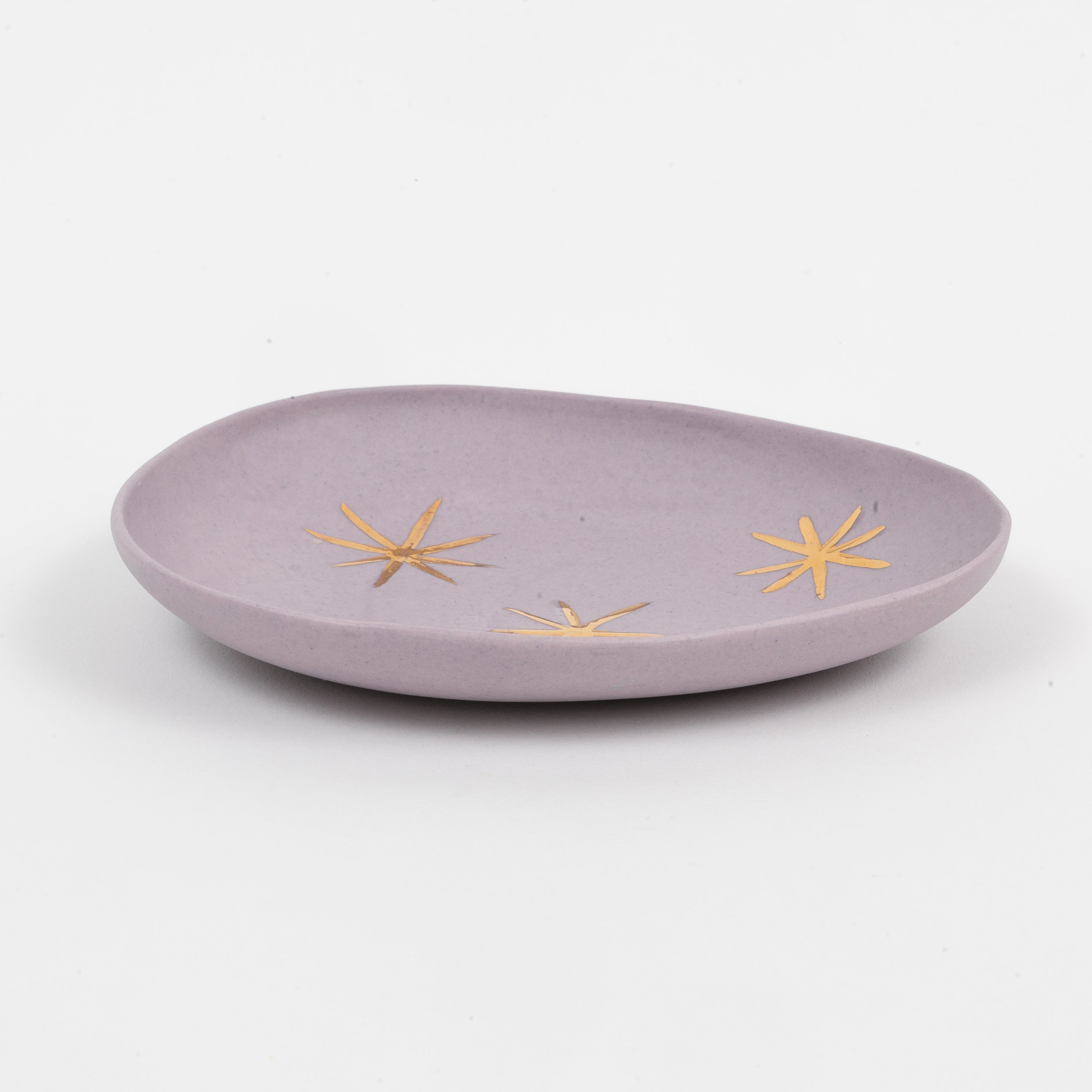 Star porcelain ring dish, lilac