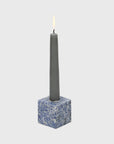 Cube candlestick, sodalite
