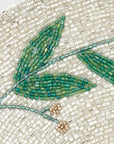Mistletoe hand beaded placemat