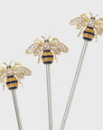 Stripey bee swizzle sticks