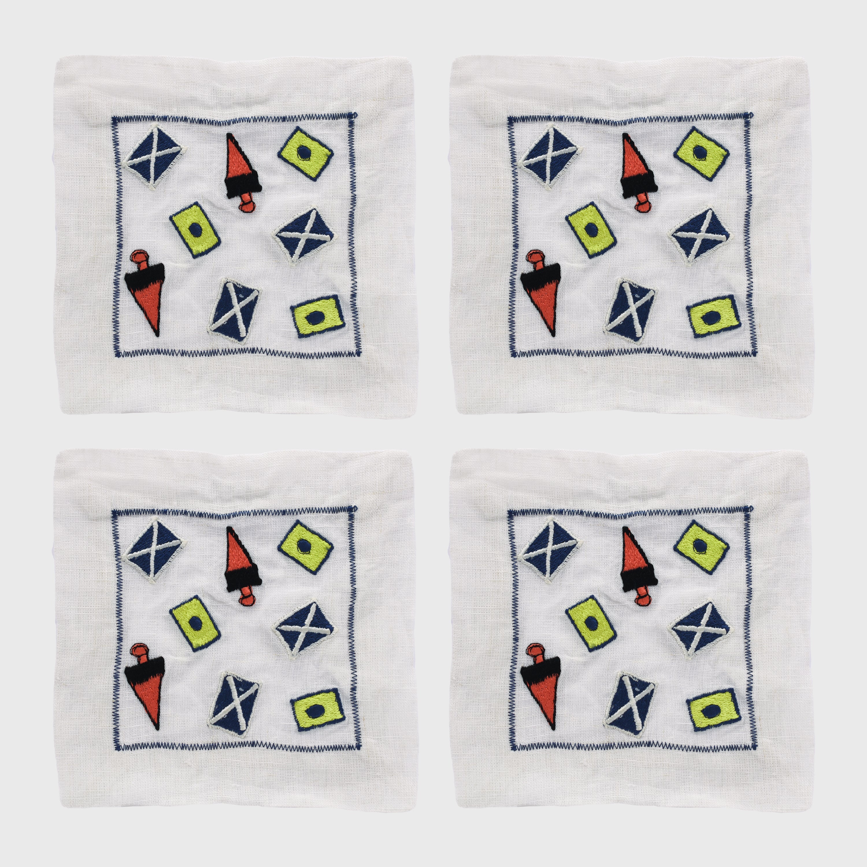 Nautical cocktail napkins