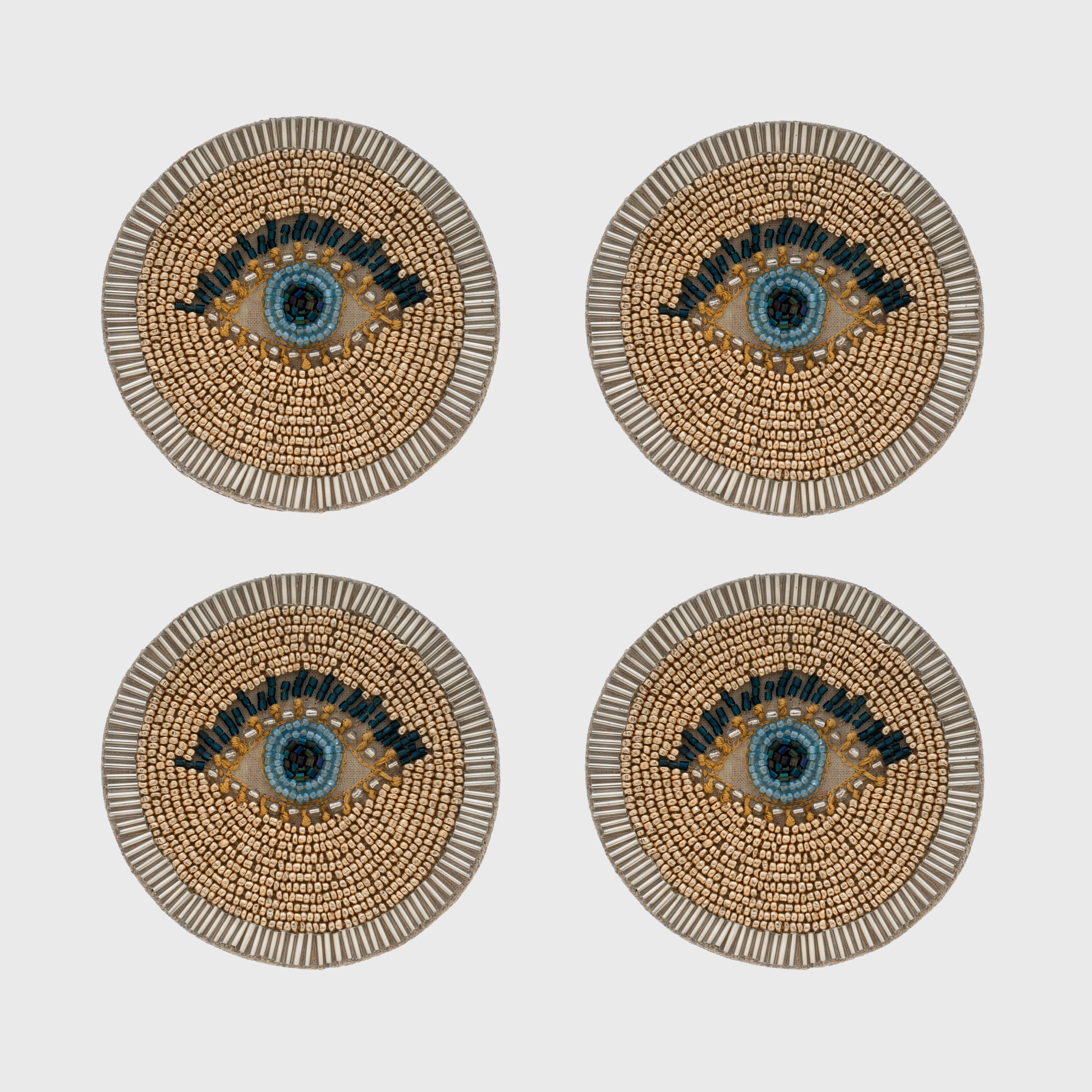 Evil eye coasters