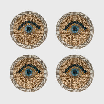 Evil eye coasters