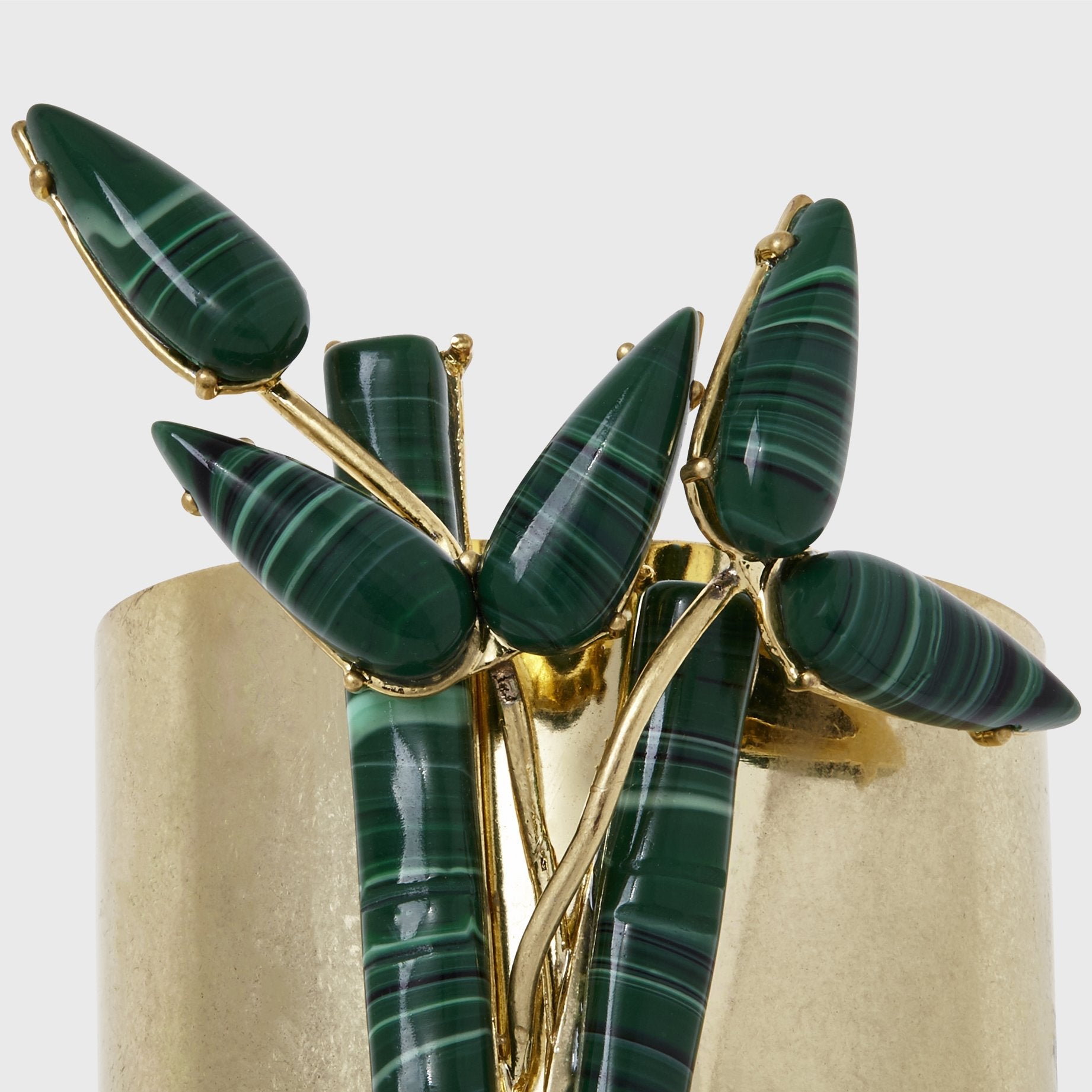 Bamboo napkin rings, set of two