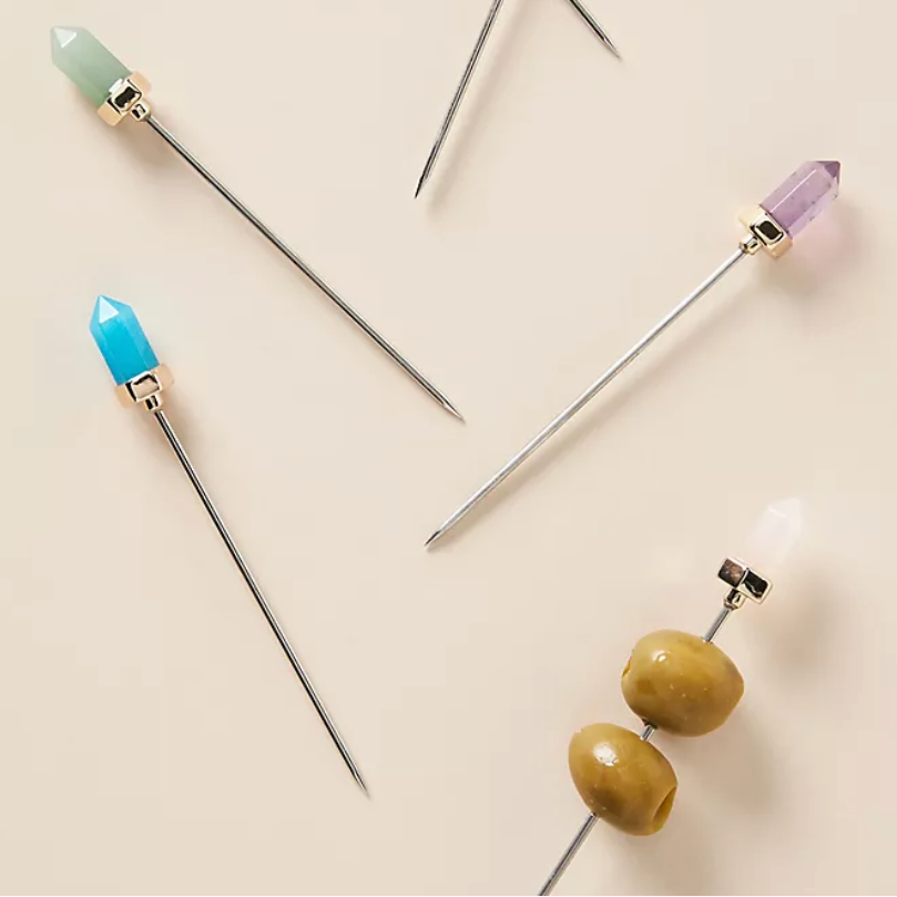 Quartz cocktail picks