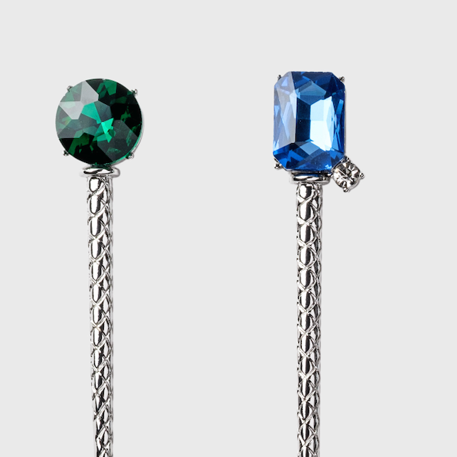 Jeweled hairpins, jewel tone