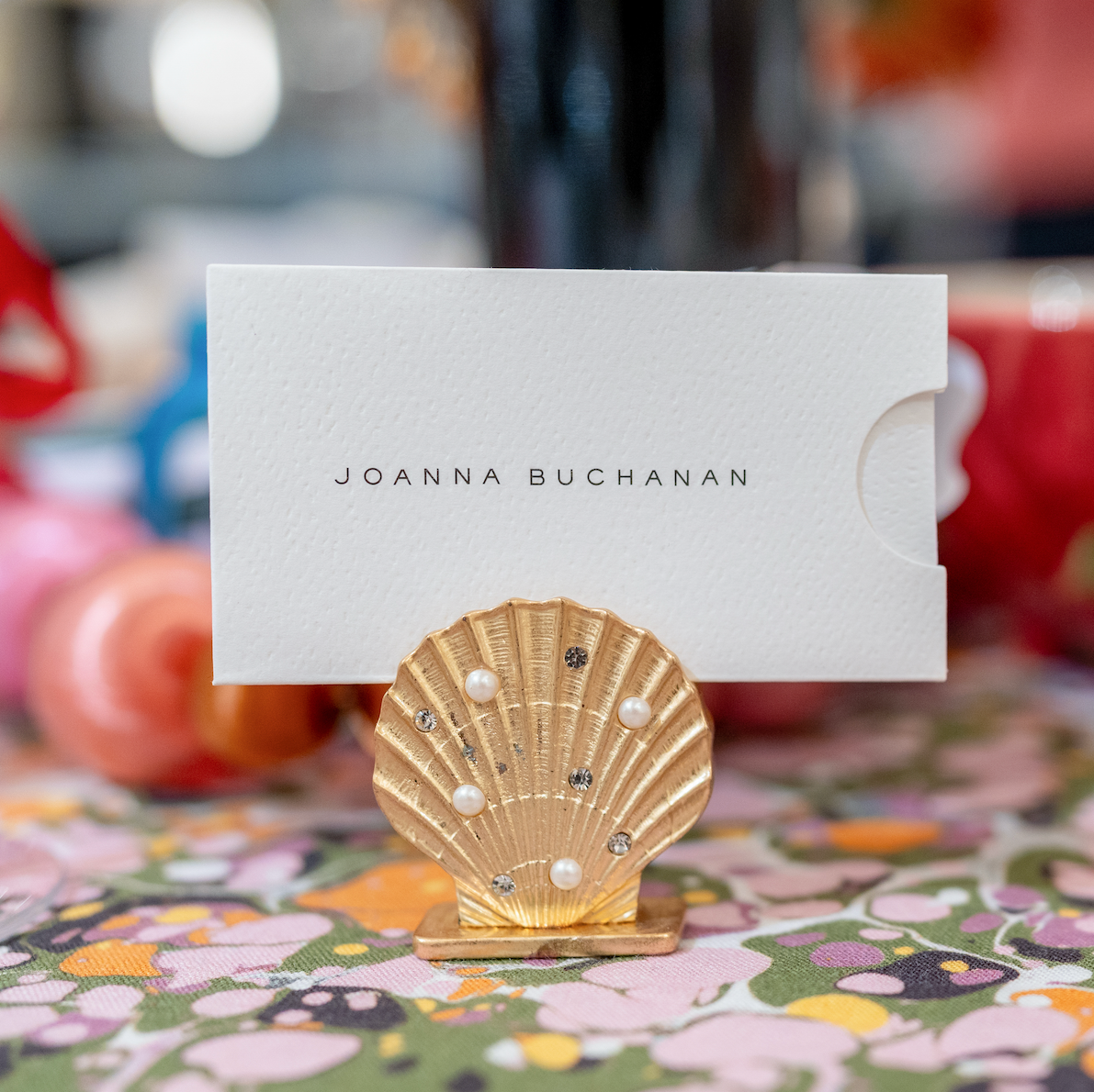 Shell placecard holders, set of four