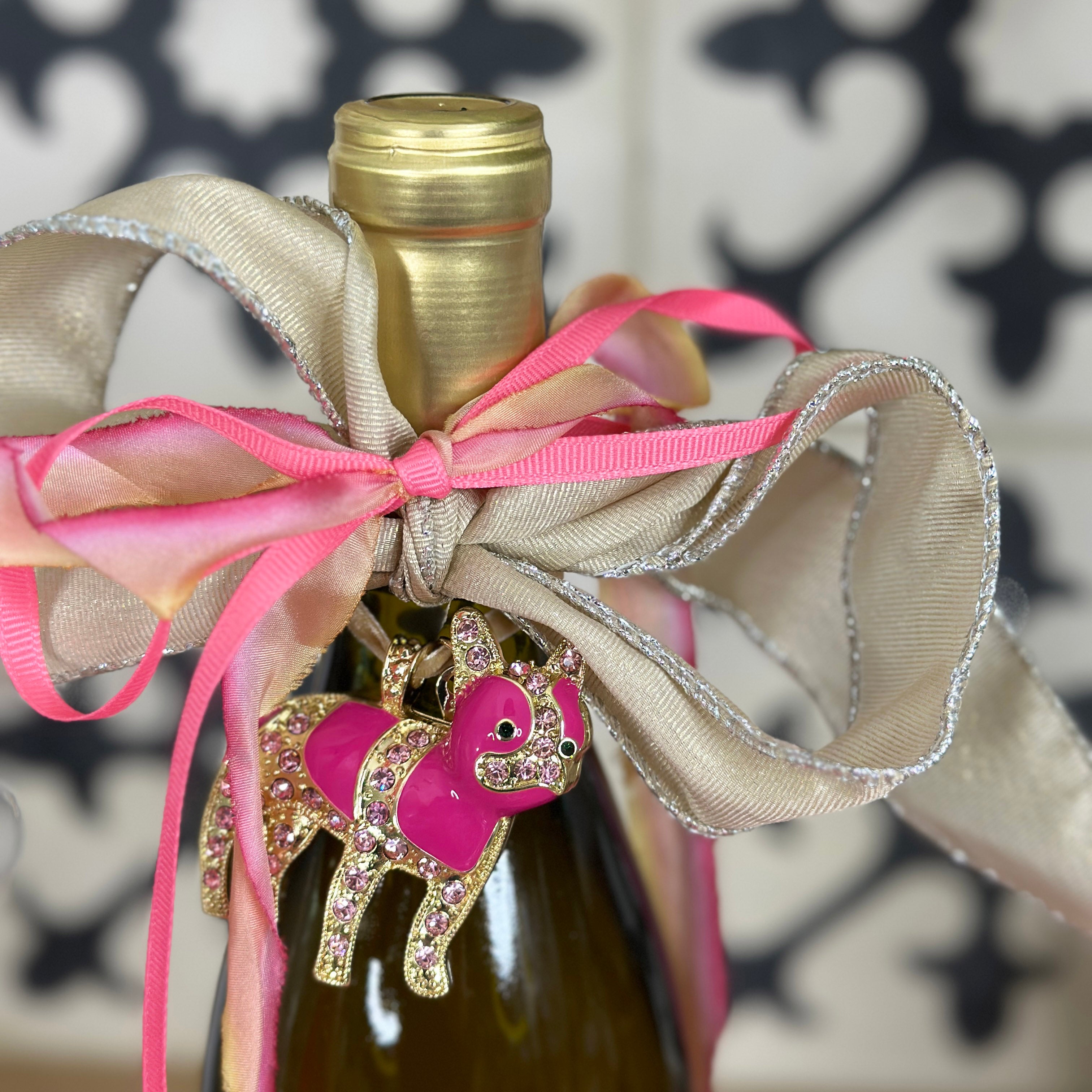 Vanderpump Dogs x JB pink pug hanging ornament