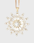Dazzling snowflake hanging ornament, crystal