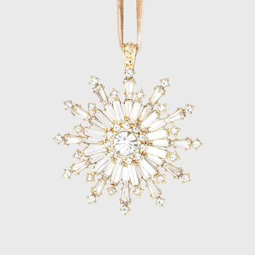 Dazzling snowflake hanging ornament, crystal