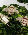 Jeweled insect clip set