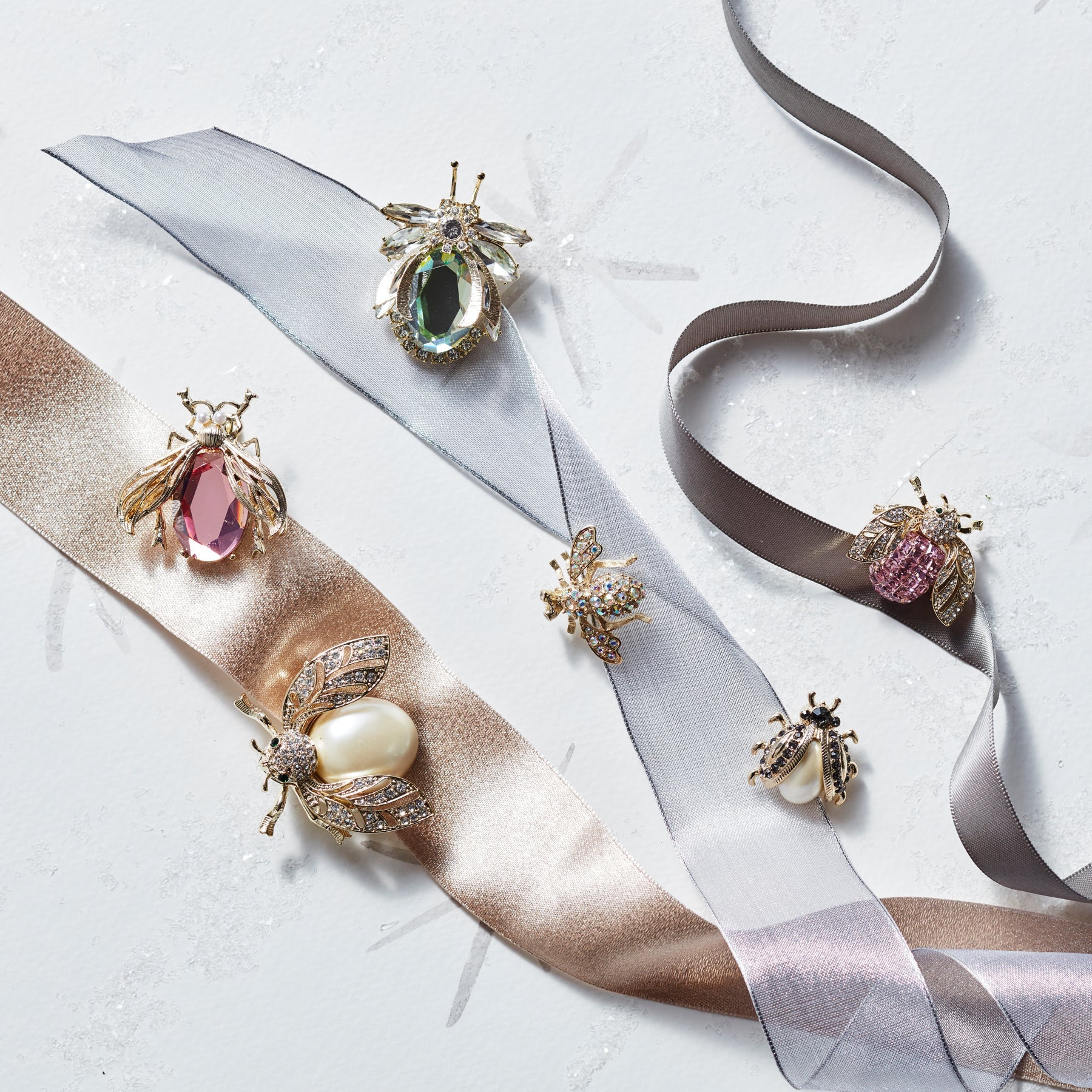 Classic sparkle clip set, pastel