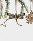 Sparkle snowflake ornament, topaz