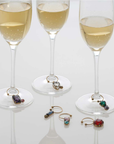 Jeweled wine charms