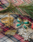 Christmas tree skinny napkin rings, set of four