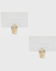 Skull placecard holders, set of two