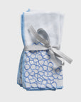 Hydrangea dinner napkins, blue, set of two